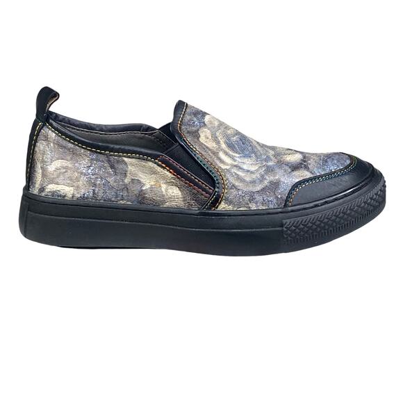 L’artiste X Spring Step Rosea Black Multicolor Slip On Sneaker Size 37 US 6.5 - Picture 4 of 11